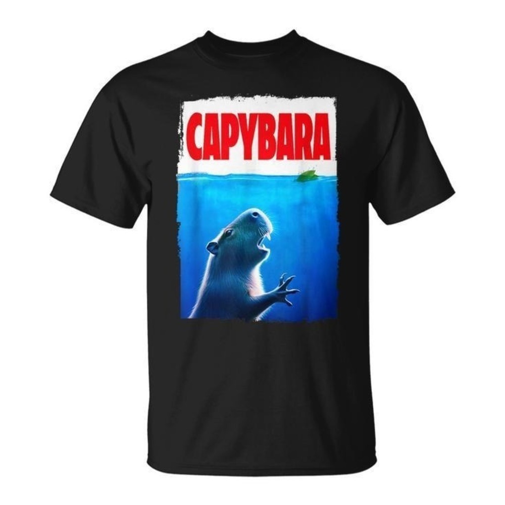 Classic Capybara Paws Lover Animals Outfits Capybaras Kawai Tshirt